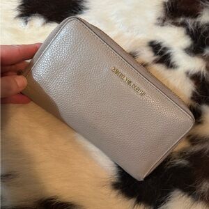 Michael Kors Taupe Leather Wallet